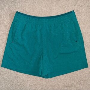 Athleta Teal Athletic Shorts Women’s Size 16 Pull On Stretch Activewear